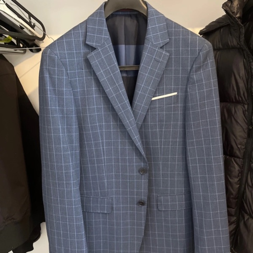 Tommy Hilfiger Blue Checkered Blazer
